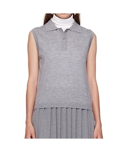 Lise Sleeveless Polo Top