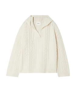 Twisted Knitted Hoodie