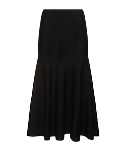 Knitted Wool-Blended Mid-Length Skirt