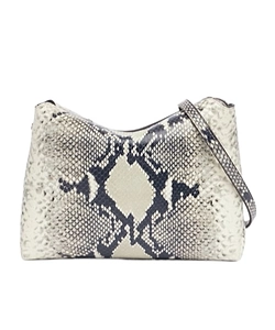Medium Lina Snakeskin Shoulder Bag