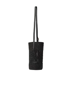 Small Billie Woven Shoulder Bucket Bag