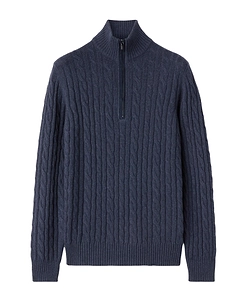 Loro Piana Zipped Turtleneck Knit Jumper