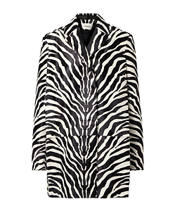 Zebra-Print Coat