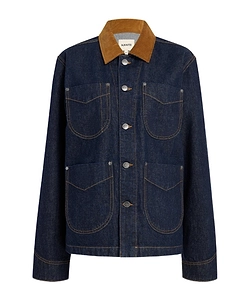 Wyatt Corduroy-Collar Denim Jacket