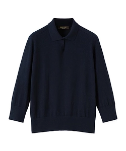 Loro Piana Neo Piuma Polo Knitted Top