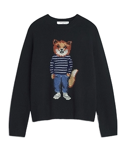 Maison Kitsuné Dressed Fox Intarsia Jumper