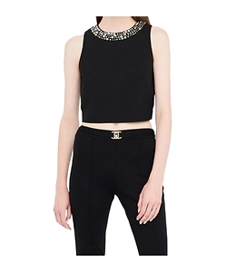 Liu Jo Embellished Crewneck Top