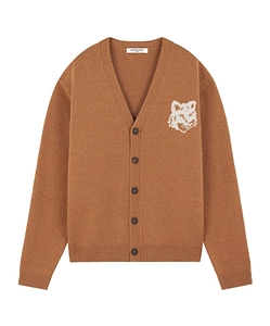 Maison Kitsuné Fox Head Intarsia-Knit Cardigan