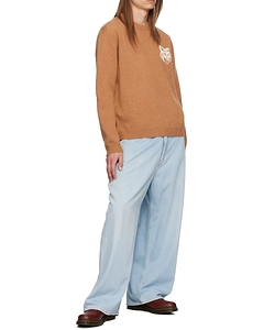Maison Kitsuné Fox Head Intarsia-Knit Jumper