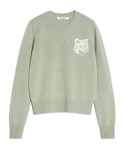 Maison Kitsuné Fox Head Intarsia Regular Jumper