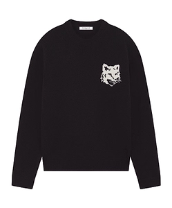 Maison Kitsuné Fox Head Intarsia-Knit Jumper