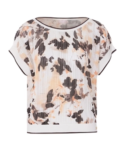 Liu Jo Floral Knit Short Sleeve Top