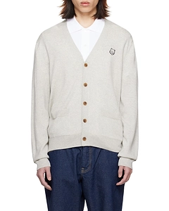 Maison Kitsuné Fox Head Patch Knitted Cardigan