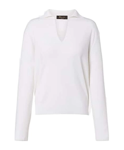 Siena Silk And Cotton Polo Sweater