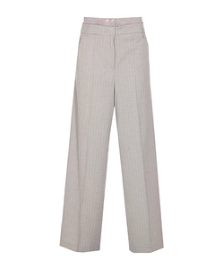 Liu Jo High-Waist Pinstriped Trousers