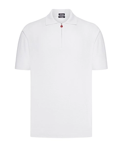 Zip Cotton Polo Shirt