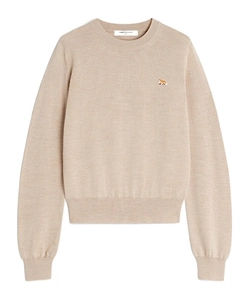 Maison Kitsuné Fox Patch Knitted Sweater