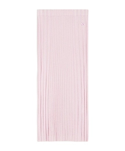 Maison Kitsuné Ribbed-Knit Pencil Midi Skirt