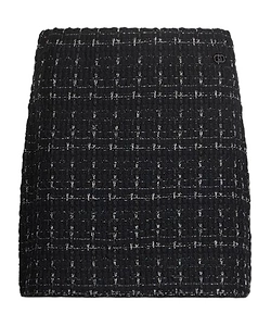 Liu Jo Logo Plaque Tweed Mini Skirt