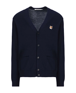 Maison Kitsuné V-Neck Long-Sleeved Cardigan