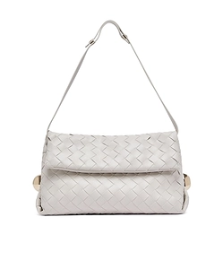 Liu Jo Medium Riccy Woven-Design Flap Shoulder Bag