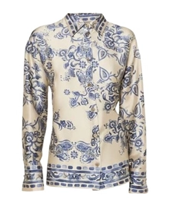 Liu Jo Printed Belted Shirt