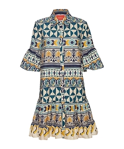 Choux Tiered Shirt Dress