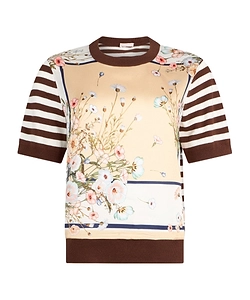 Liu Jo Printed Twill Insert Top
