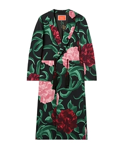 Duster Floral Tassel Coat