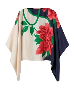 La Doublej Queen Peony Square Top