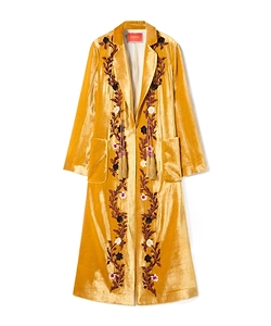 La Doublej Embroidered Tassel Duster Coat