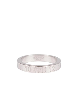 Engraved Number Band Ring