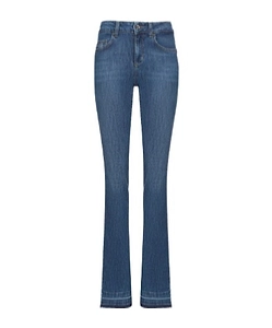 Long Denim Jacket With Belt Loop