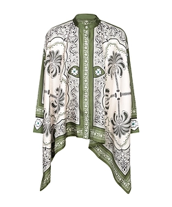La Doublej Scarf-Style Printed Top
