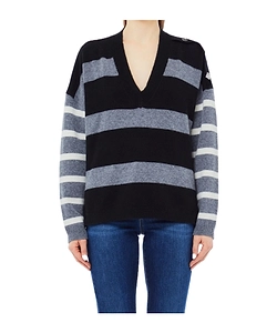 Liu Jo V-Neck Striped Jumper