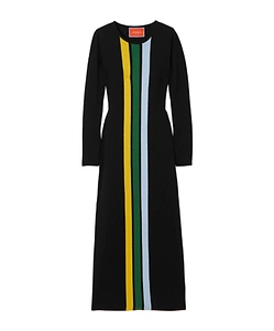 London Striped Intarsia Maxi Dress