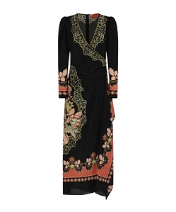 Long Sleeve Floral Print Dress