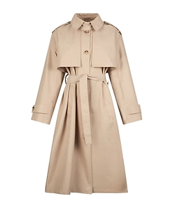 Scarf Gabardine Trench Coat