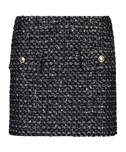 Bouclé Miniskirt