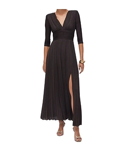 Liu Jo Long Pleated Lurex Dress