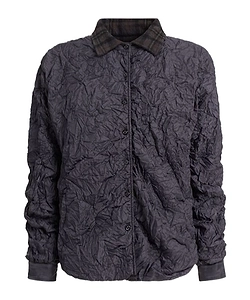 Long-Sleeve Wool Shirt Jacket
