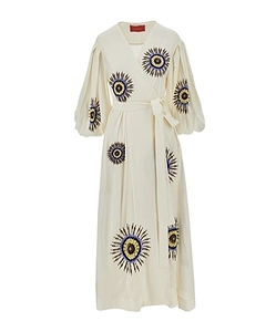 Tie-Fastening Midi Dress