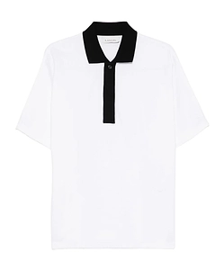 Contrast-Trim Polo Shirt