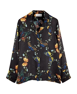 Black Logo-Printed Shirt