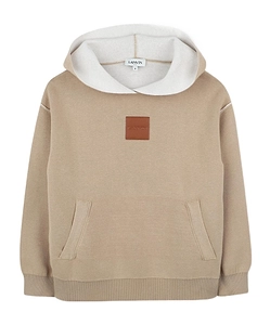 Lanvin Enfant Long Sleeved Logo Patch Hoodie