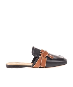 Gate Flat Mule In Calfskin