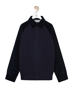 Loewe Cable Knit Corduroy Jacket