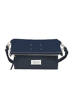 Top-Zip Leather Shoulder Bag