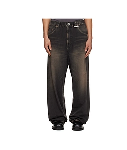 Maison Mihara Yasuhiro Drawstring Wide Jeans