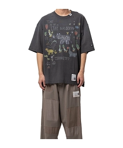 Maison Mihara Yasuhiro Kids Doodle Printed T-Shirt